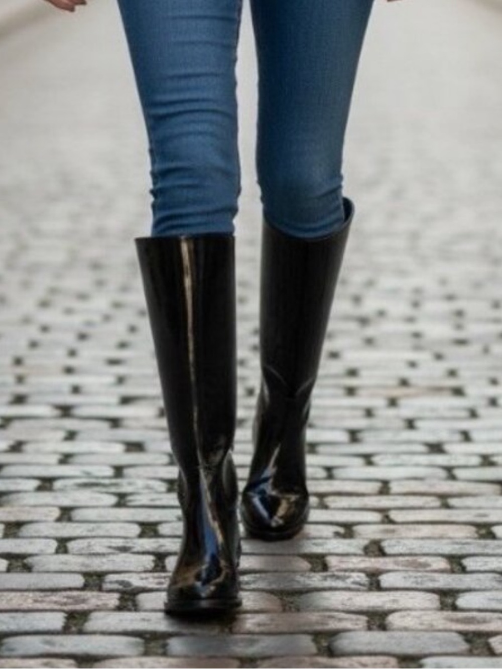 NEW Everlane Fall Classic The Riding Boot Black Patent Leather